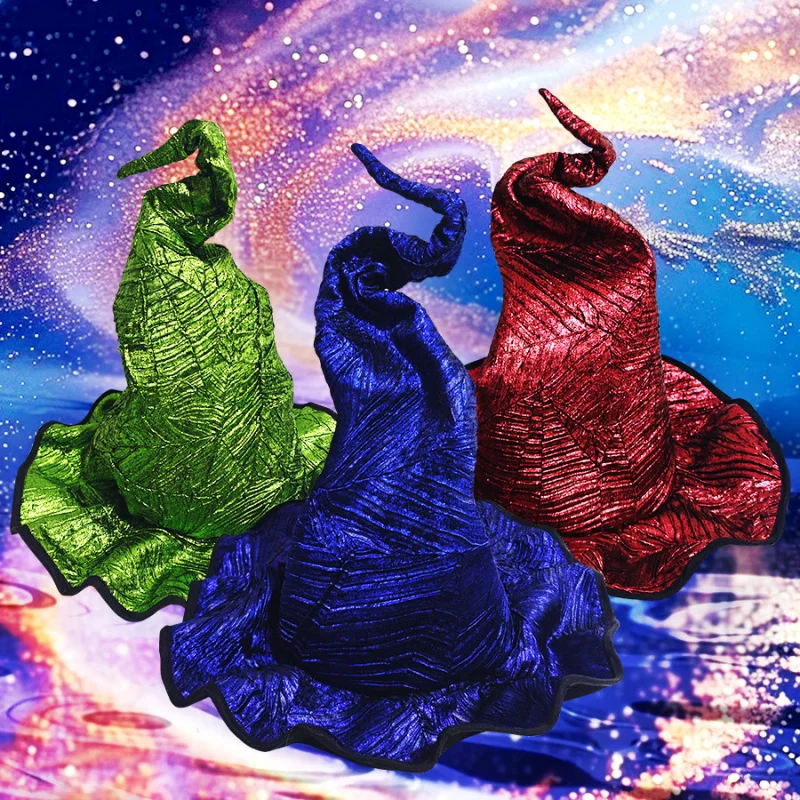 Fashion Party Transformation Twist Witch Hat Magic Hats Star Moon Big Brim Festival Costume Character caps Photo Props