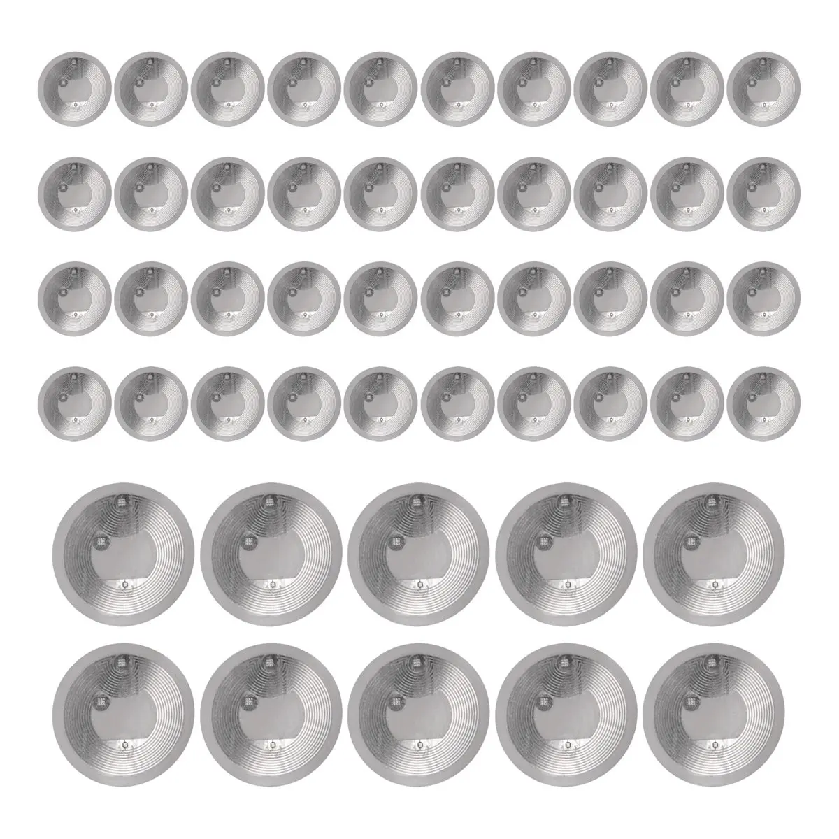 AA14 50Pcs NFC Ntag216 Sticker Ntag216 NFC Tags NFC 216 Tag Ntag216 NFC Cards 13.56Mhz NFC Tag Stickers 888 Bytes Memory