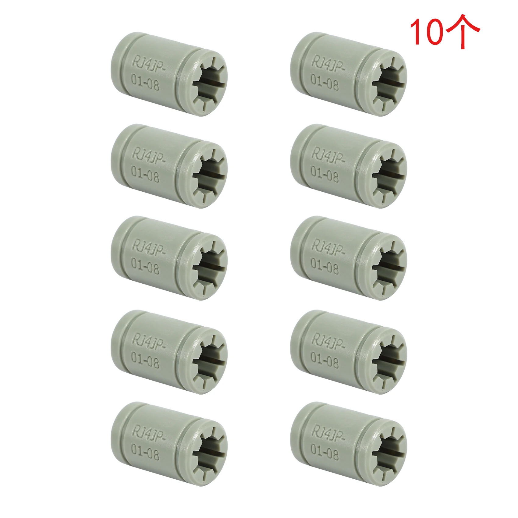 Anet-rodamiento lineal de plástico de 8 Mm, 10 piezas, igual que el rodamiento de bolas de Rj4Jp-01-08 para impresora 3D Anet A8 Prusa I3