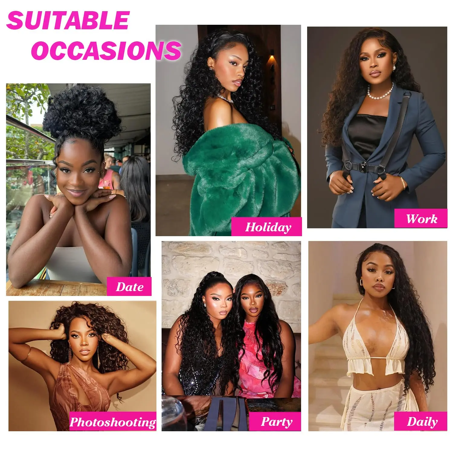 Пучки человеческих волос с глубокими волнами20 22 24 26 дюймов Человеческие волосы Влажные и волнистые пучки Двойной уток Глубокое вьющееся плетение 4 пучка Натуральный черный