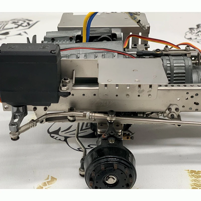 مجموعة قضيب ربط التوجيه المرتبط بمقياس 1:14 لسيارة Tamiya RC SCANIA 770S R620 VOLVO BENZ Arocs MAN TGX #4