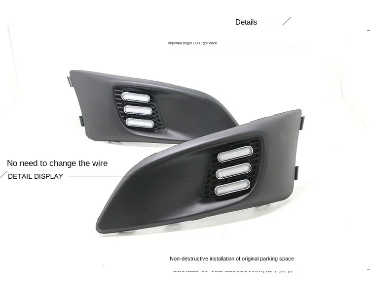 1 zestaw do Chevrolet Chevy AVEO Sonic 2011 2012 2013 Samochodowe światło LED DRL Światło do jazdy dziennej Światło dzienne z kierunkowskazem — zdjęcie 4