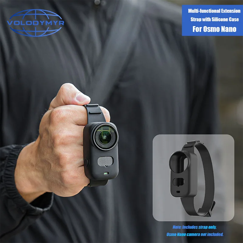 

VOLODYMYR Hand Wrist Band Silicone Strap for DJI Osmo Nano Sports Camera Mount Adjustable Wristband Camera Accessories