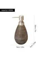 Retro Style Ceramic Push-Type Soap Dispenser With Pump, For Bathrooms OR Kitchens 18