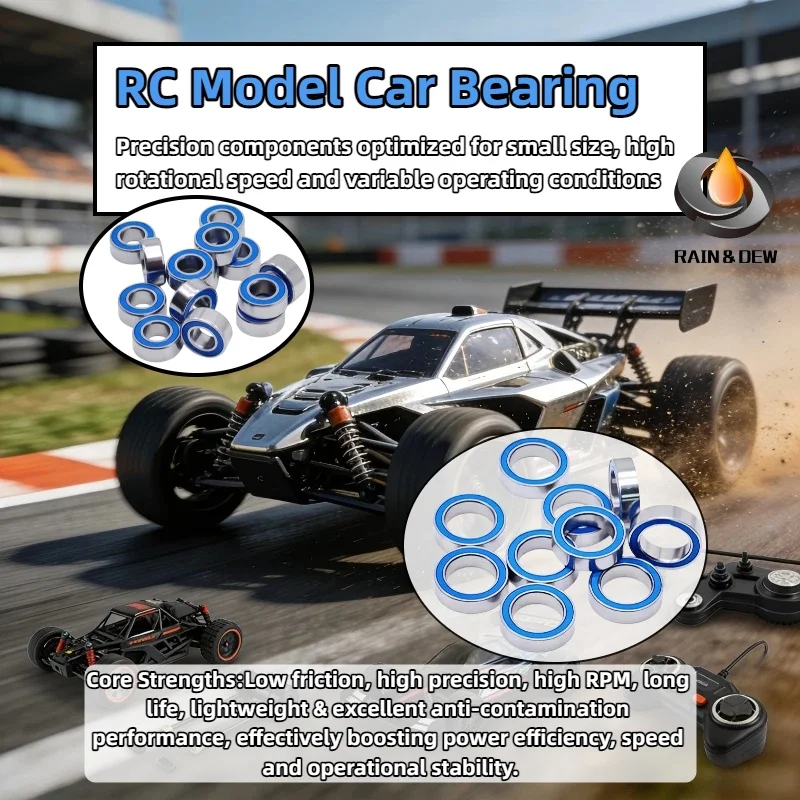 

Подшипник MR105RS ABEC-7 (10 шт.) 5X10X4 мм Миниатюрные шарикоподшипники MR105-2RS Синий герметичный подшипник MR105 2RS