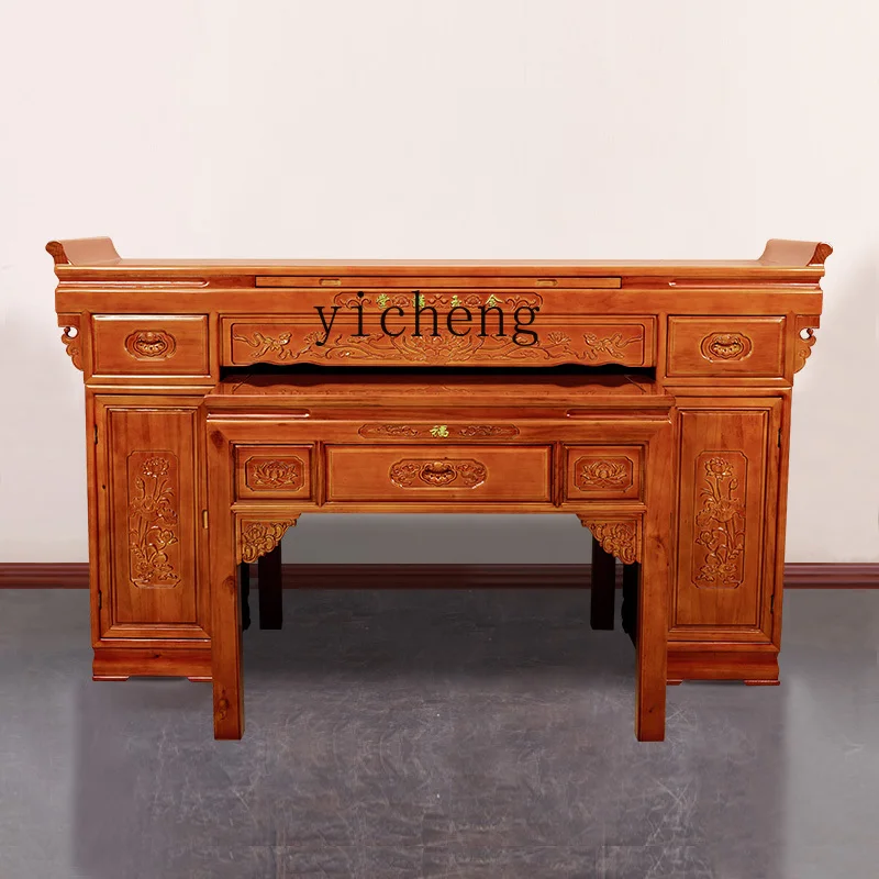 XL2 table Solid wood economical incense case Modern simple Buddha table Chinese Buddha table Gongtai