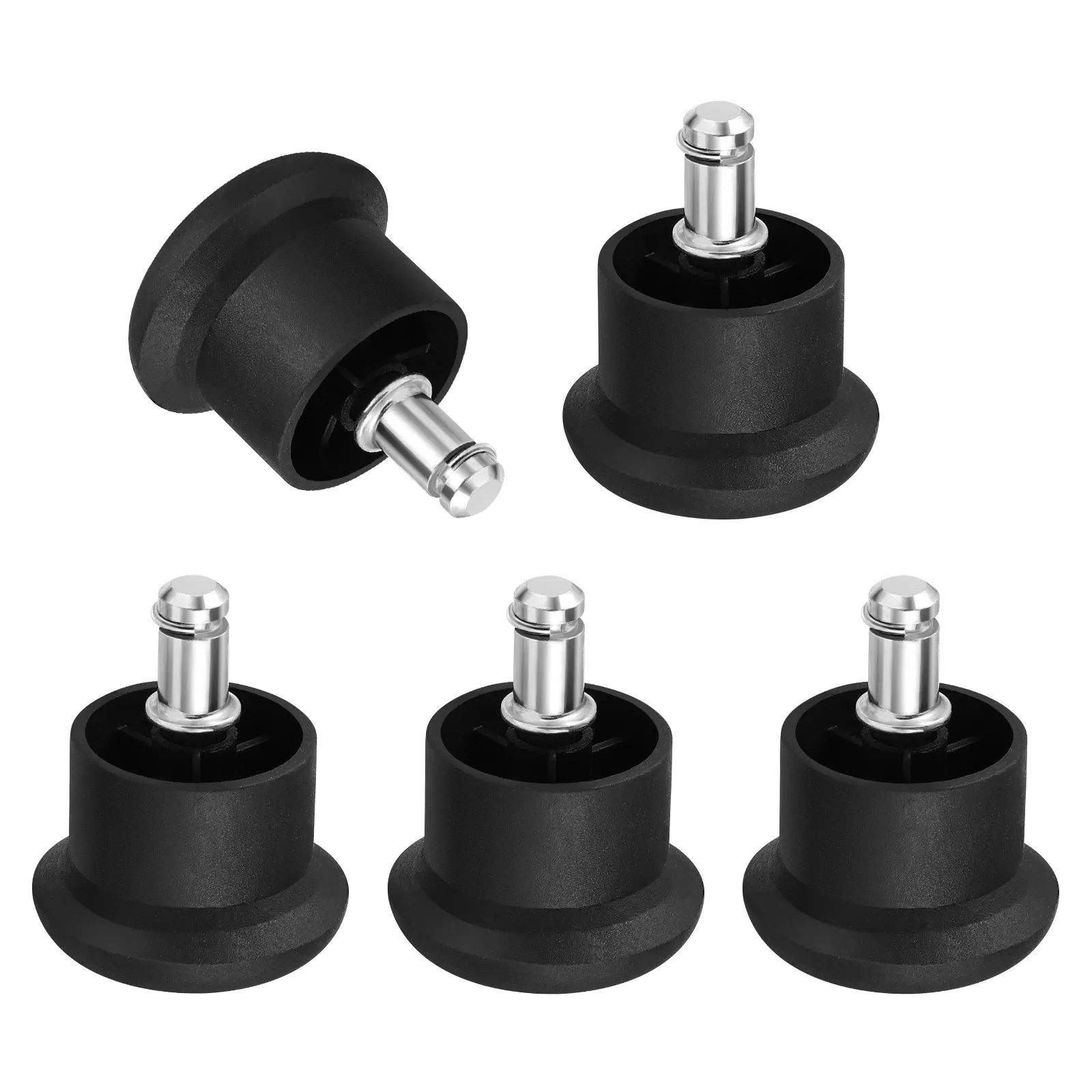 5Pcs Chair Foot Glides Stationary Bell Shape Height Matching Castors Office Chair Stopper Noise Reducing Floor Protectors