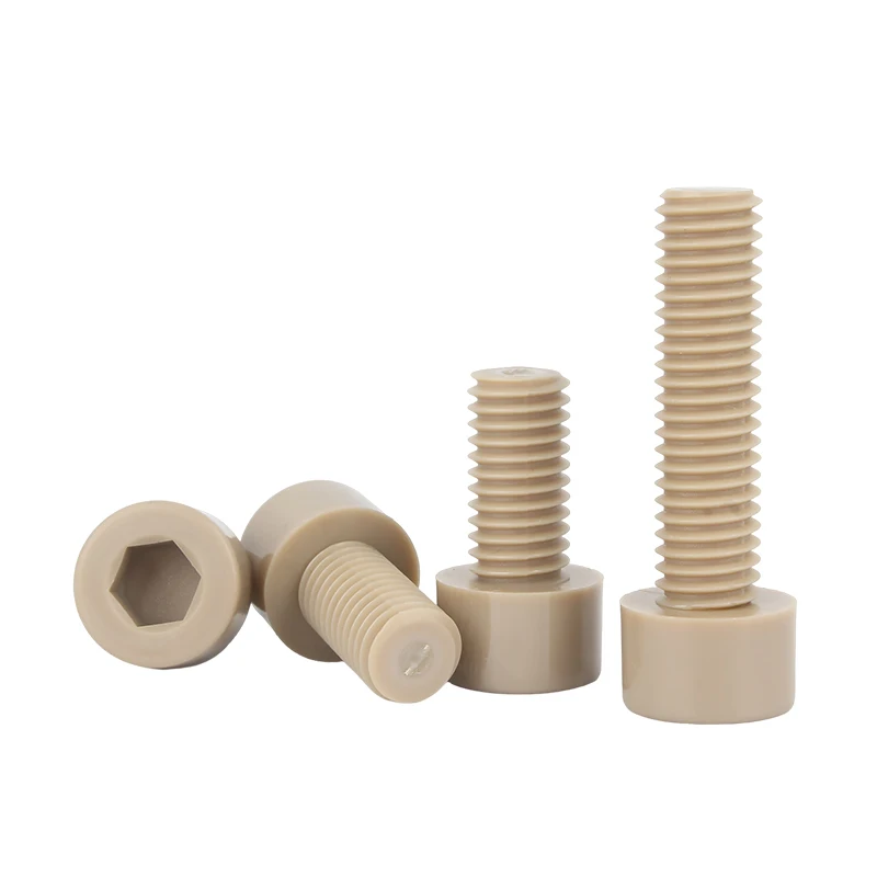 PEEK Plastic Insulated Allen Screw High Temp High Strength Hex Socket Head Bolt M2 M2.5-M10