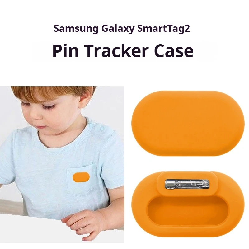 Eayburst Cover für Samsung Galaxy SmartTag2 Hülle mit Pin, rutschfeste weiche Silikonhülle für Kinder, GPS-Tracker-Zubehör – Detail 3