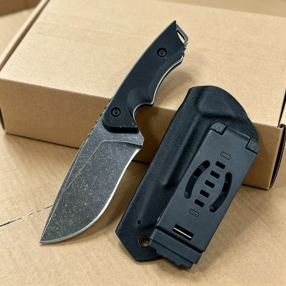 

Full Tang Fixed Blade Outdoor Knife 7Cr13Mov Steel G10 Handle with Sheath Portable Multitools Camping Survival EDC Tool