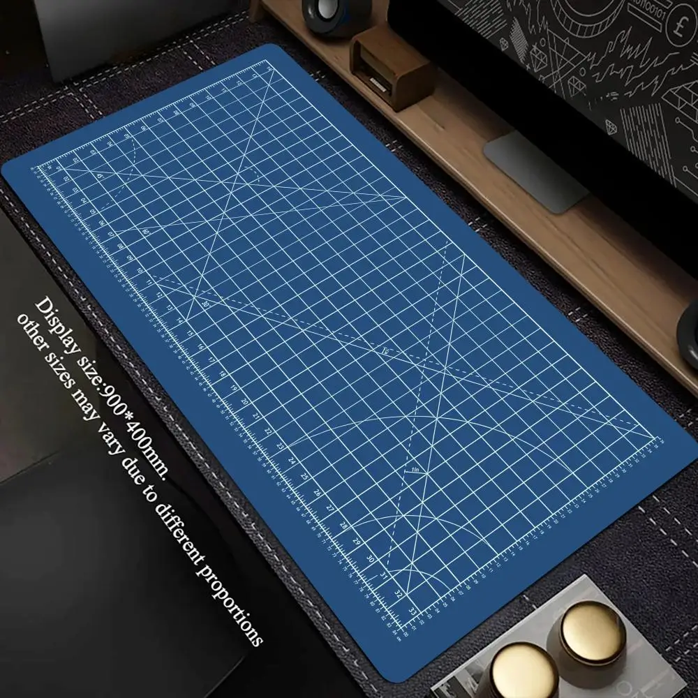 Large Cutting Mat Style Mouse Pad Large Size Non-slip CP Desk Mat Gamer Desk Mat Locking Edge Large Keyboard Pad For Office