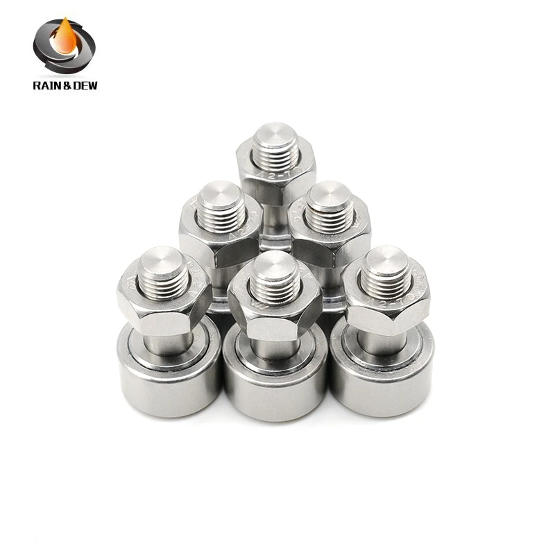 1PC CF4  M4x12x20mm High precision KR12Track Needle Roller Bearing Stud Type Cam Follower Roller Bearings Curve Roller Bearings
