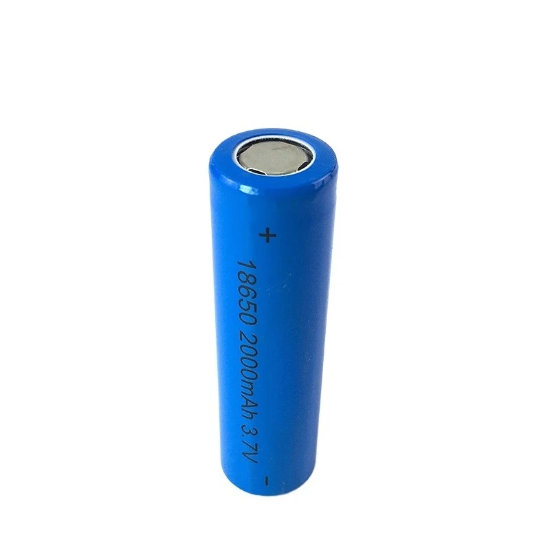 New 18650 Battery 3.7 V 2000mAh Suitable for Headlamp Fan Flashlight High Current Lithium Rechargeable Battery