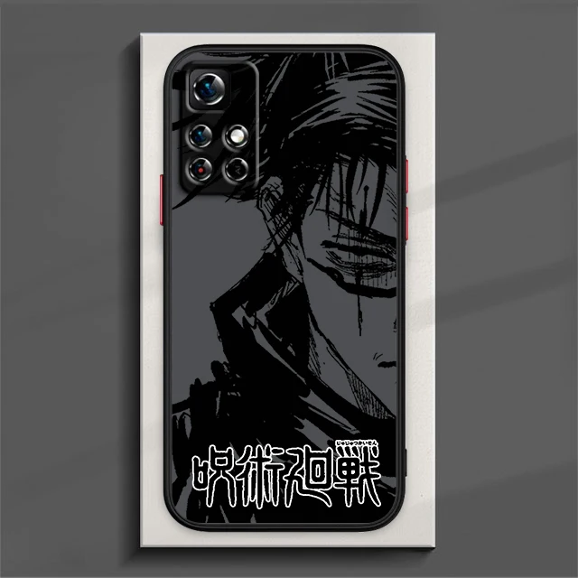 Jujutsu Kaisen Choso Anime For Xiaomi Redmi Note 13 12 11 10 9 Pro Plus Matte Frosted Translucent Phone Case