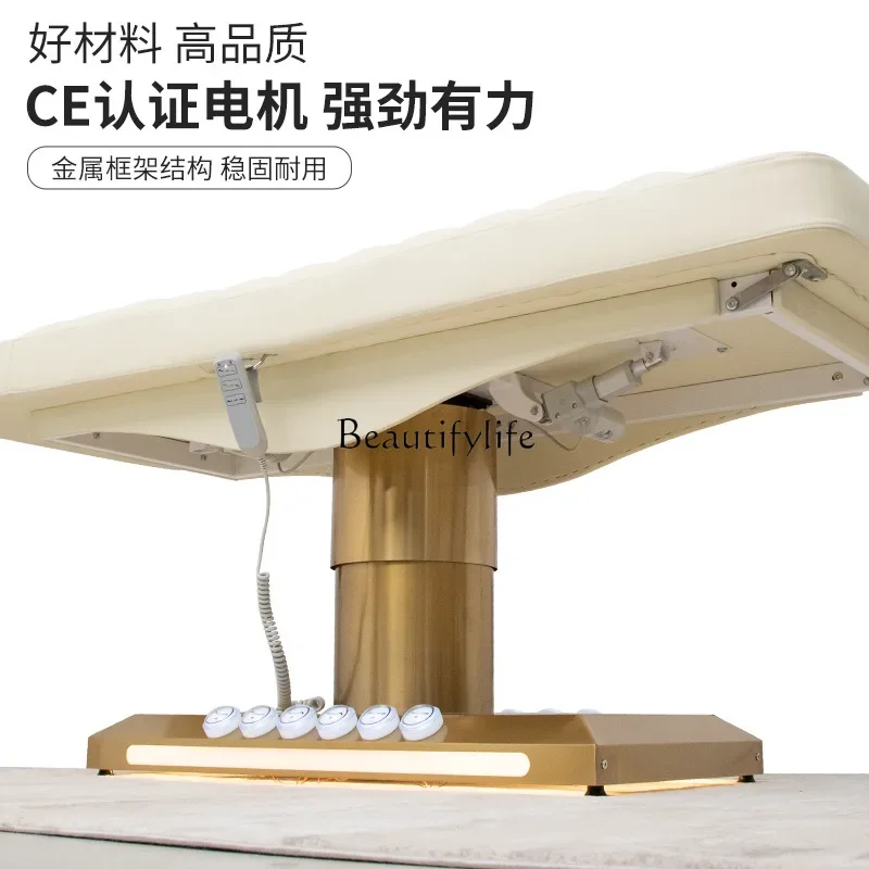 02 سرير تدليك التجميل الكهربائي سرير معالجة تدليك الرفع متعدد الوظائف #5