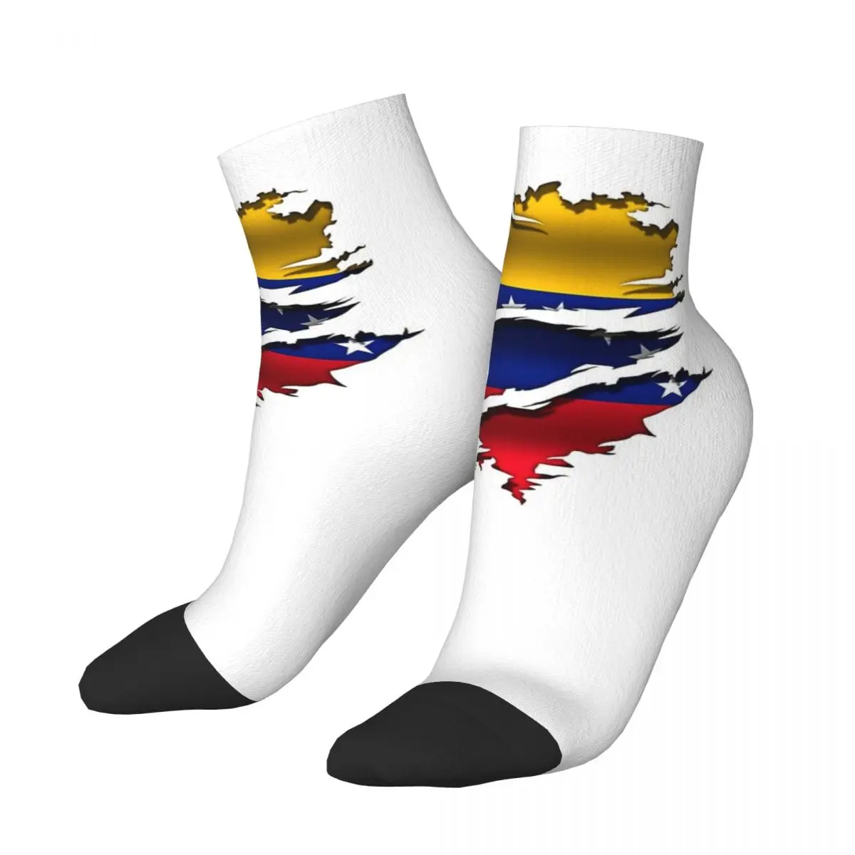 Venezuela Flag Socks Harajuku Sweat Absorbing Stockings All Season Socks Accessories for Unisex Birthday Present