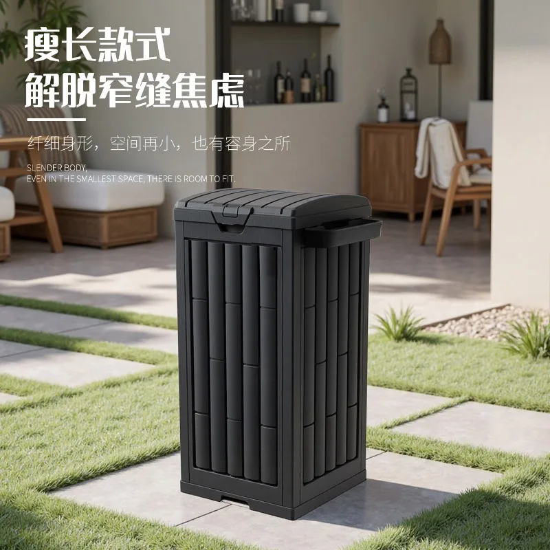 Outdoor trash can villa courtyard delivery smoke sand park large capacity folding large yard commercial covered scenic spot
