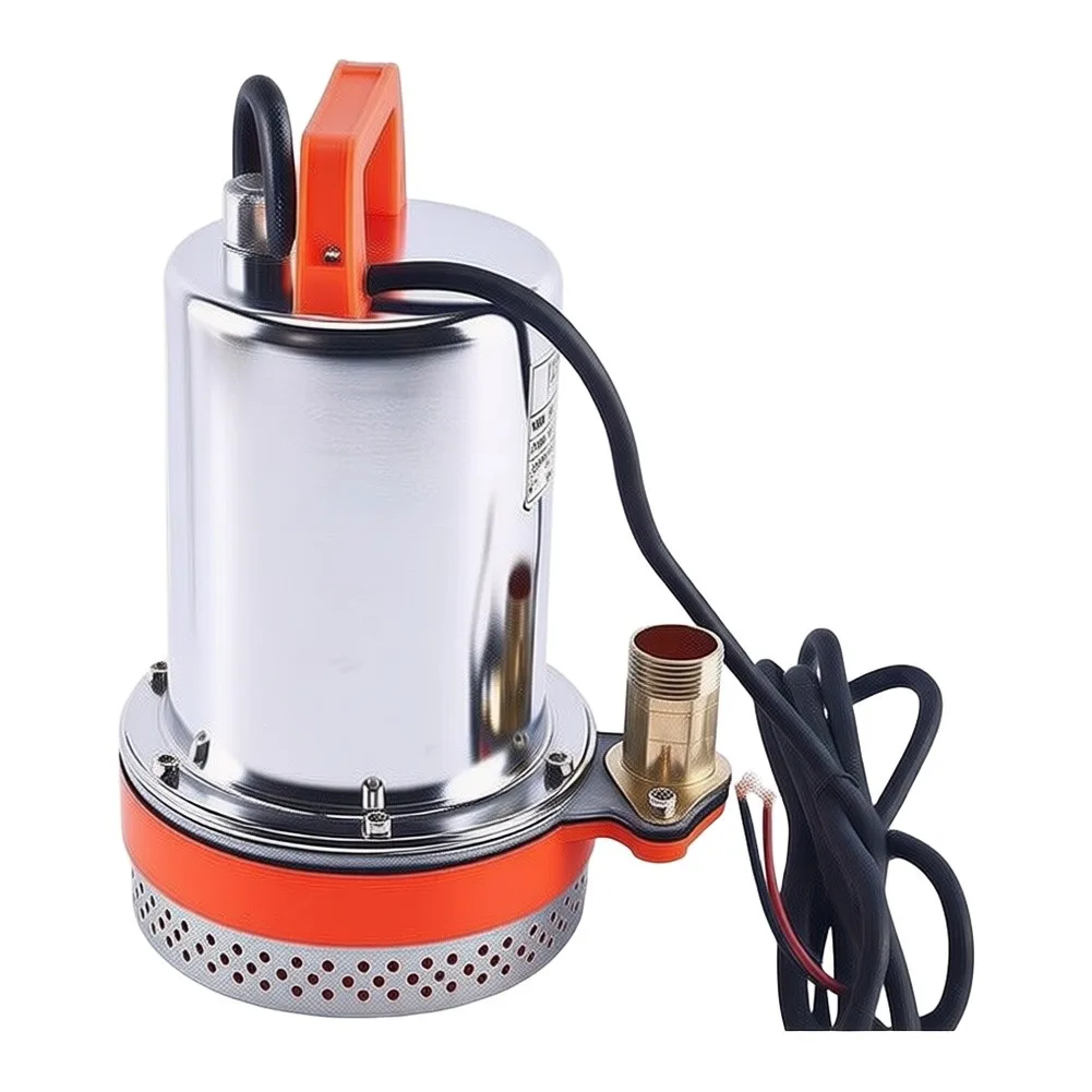 Submersible 12V Water Pump for Solar Systems 26ft Lift 100L Min Flow Stainless Steel Housing For Farm Ranch Use