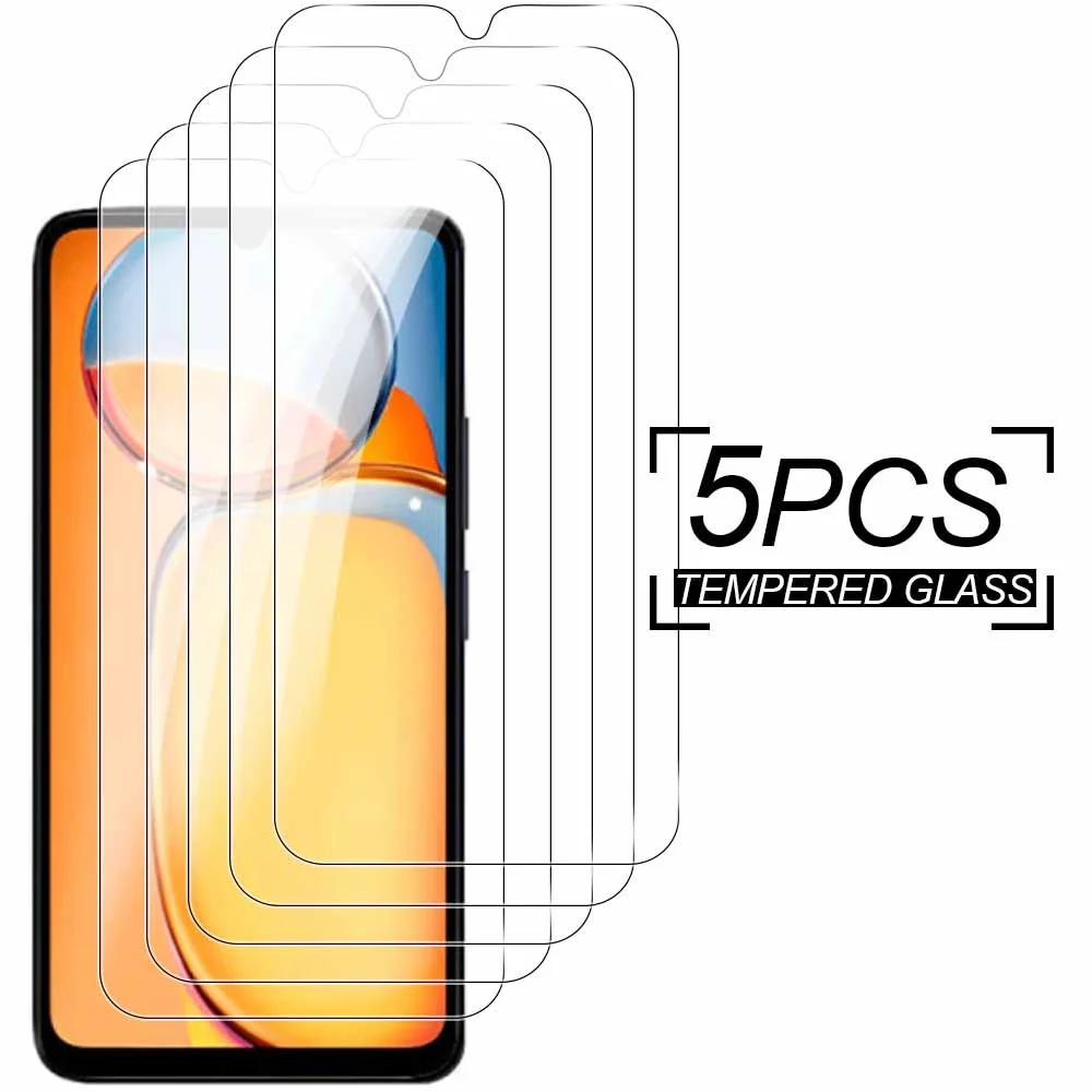 5Pcs Redmi13c Protective Glass for Xiaomi Redmi 13C 4G 13c 13 c c13 Screen protector Tempered Glass SmartPhone Films 6.74 inches