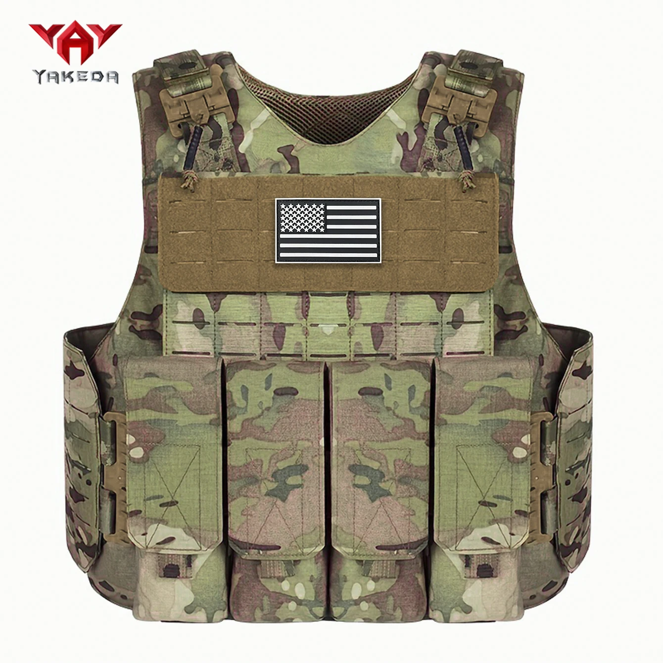 

Охотничий жилет YAKEDA многофункциональный и оснащен системой MOLLE, который можно быстро снимать жилет для охоты на открытом воздухе.