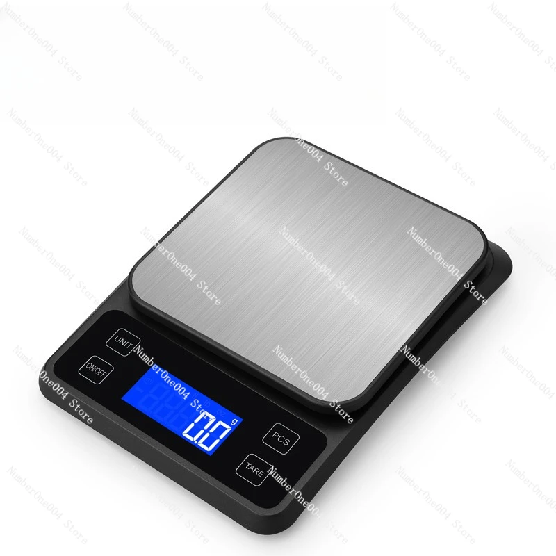 

High Precision ElectronicScale 10kg Small Platform Scale Gram Scale 0.1g New Model Household Stainless Steel KitchenScale