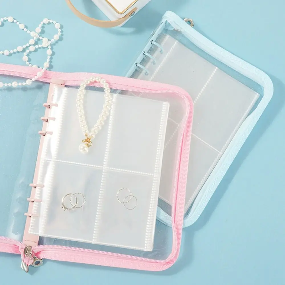 Tear Resistant 100 Days Envelope Challenge Clear PVC Loose-leaf Notebook Set Kawaii Waterproof Savings Challenges Book Students