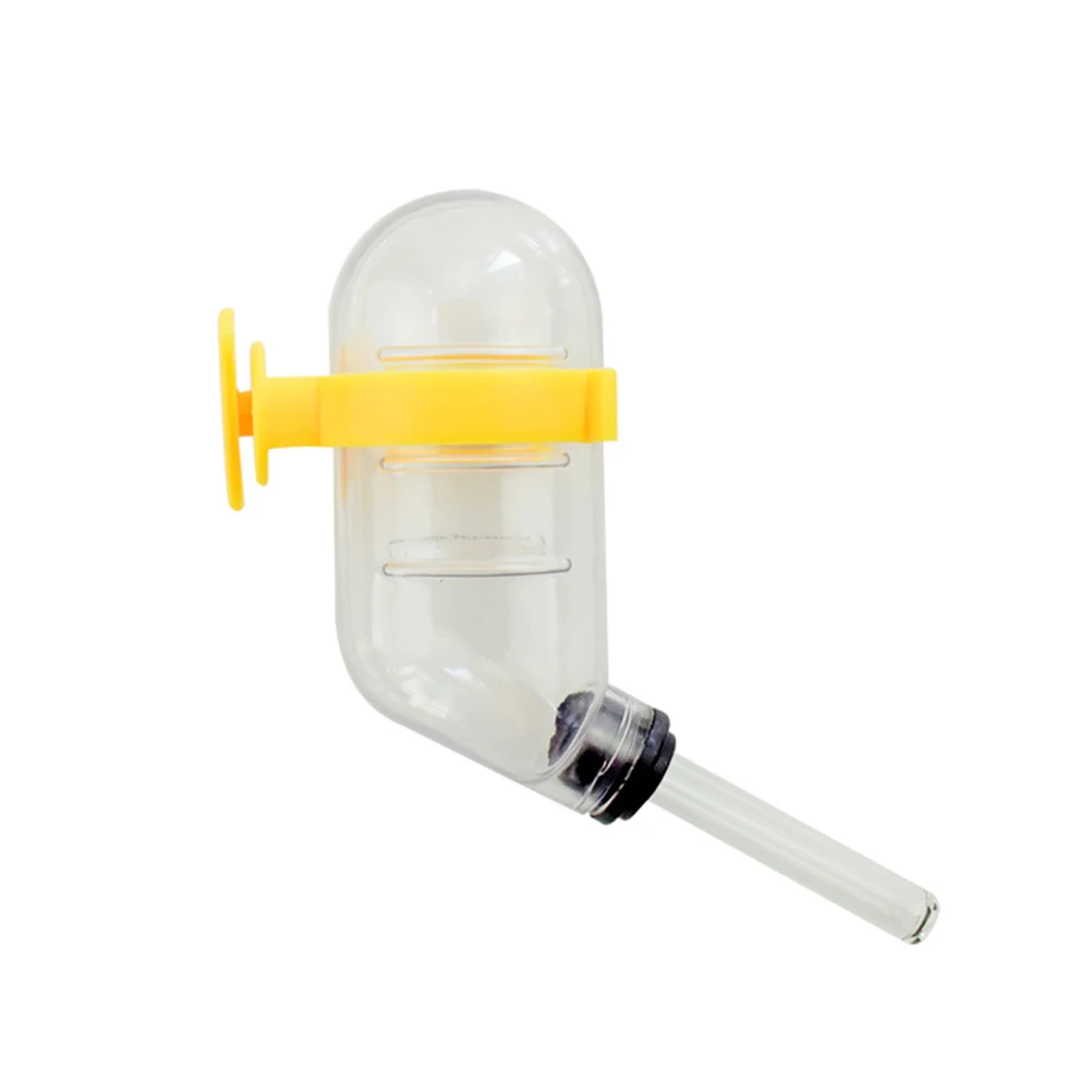 

2Sets Hamster Water Bottle Non Leak Plastic Durable Holder Easy Install Cage Dispenser for Small Animals Pet Water Bottle
