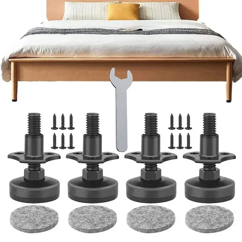 Adjustable Furniture Leveling Feet, Heavy Duty Furniture Leg Levelers ​for Table Chair Cabinet Sofa Raiser, Support Load 1320LB