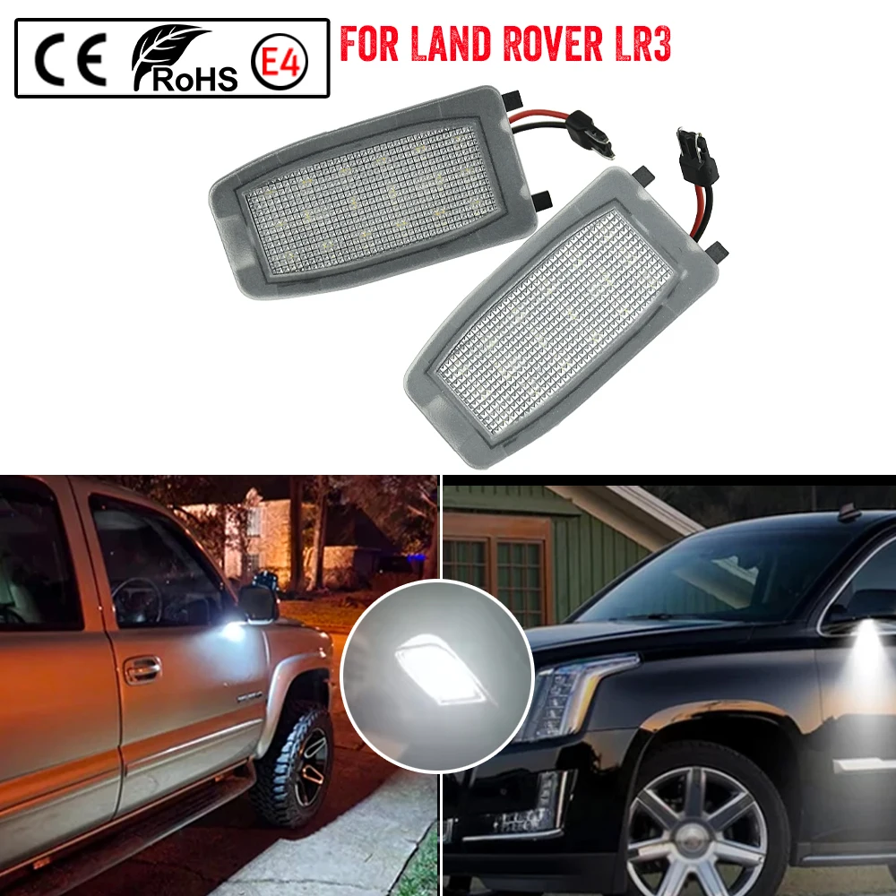 Car LED Under Mirror Puddle Light For Land Rover Discovery LR2 LR3 Range Rover Under Mirror Welcome Lamp Car Accessories