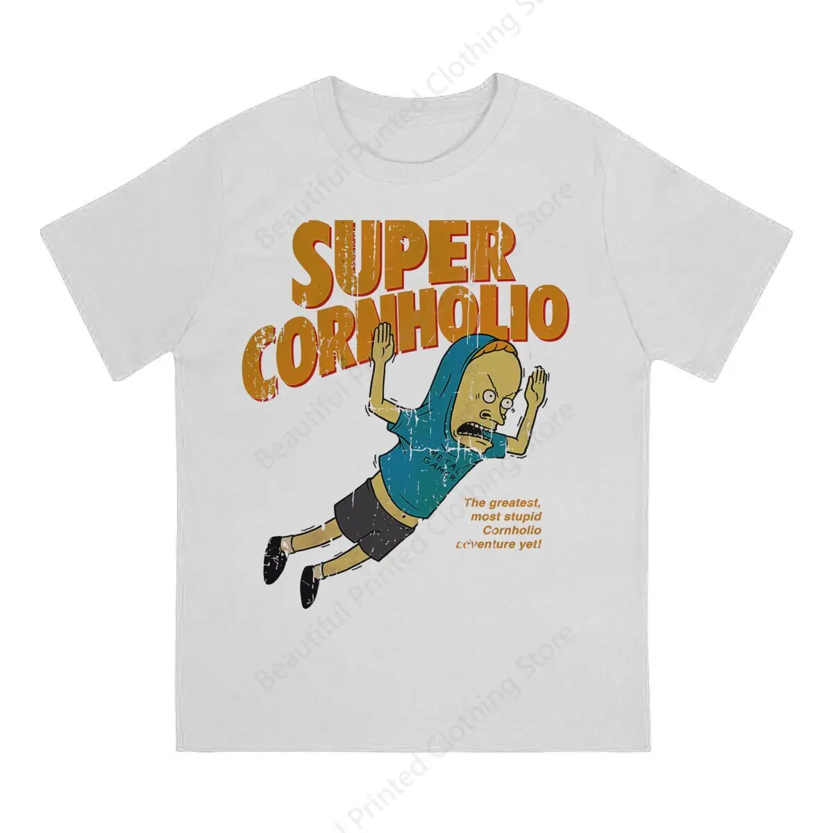 Beavis and Butthead Men Women Casual T-shirt Cornholio Funny Printing  T-shirts Fashion Loose Tops Street Short Sleeve
