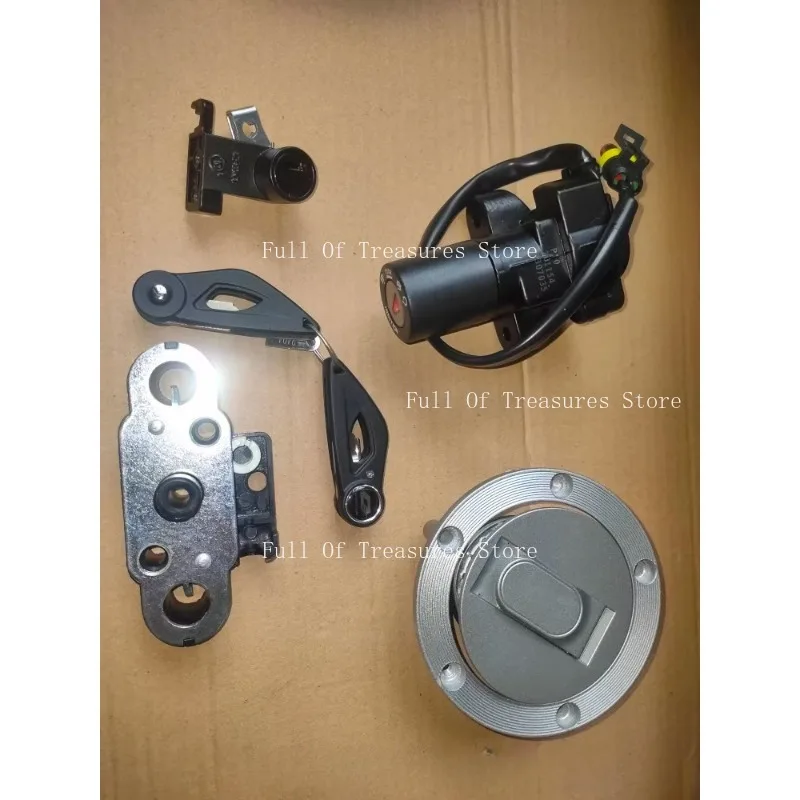 Suitable for QJ300-12 Motorcycle Electric Switch Lock, Fuel Tank Cover, Full Vehicle Lock Plug, Key Blank