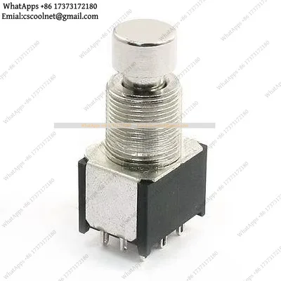 k06 2pcs PBS-24-312 3PDT 9-Pin Momentary Stomp Foot Pedal Switch True Bypass AC 250V 2A 125V 4A