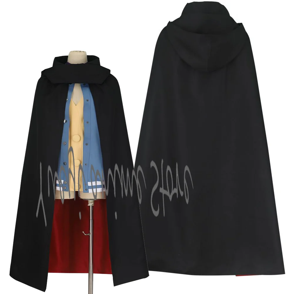 

Women Ayase Kishimoto Cosplay Costume Suit Anime Cloak+ Coat +Yellow Coat+ Bra Underwear-customized