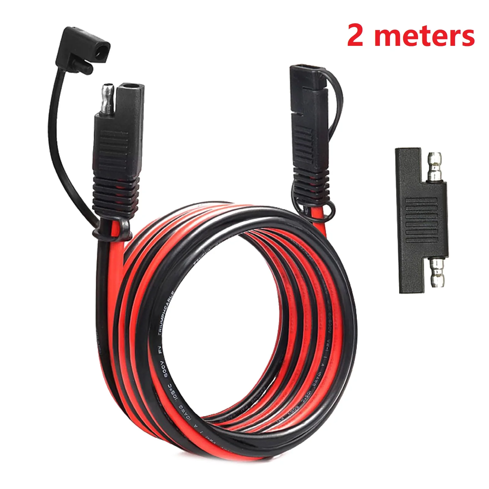 2pcs/set 2-5m SAE Extension Cable 12AWG SAE To SAE BatteryCharger Extender Wire For SolarPanel Solar Panel, Motorcycles,  Tools