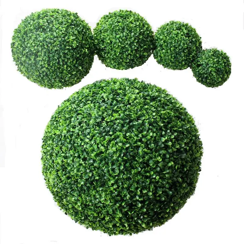 Bal Topiary Plant Planten Groene Rack Ondersteuning Kunstmatige Bloemen Decor Buxus Bloem Kooi Ronde Bruiloft Gras Decoratieve Frame