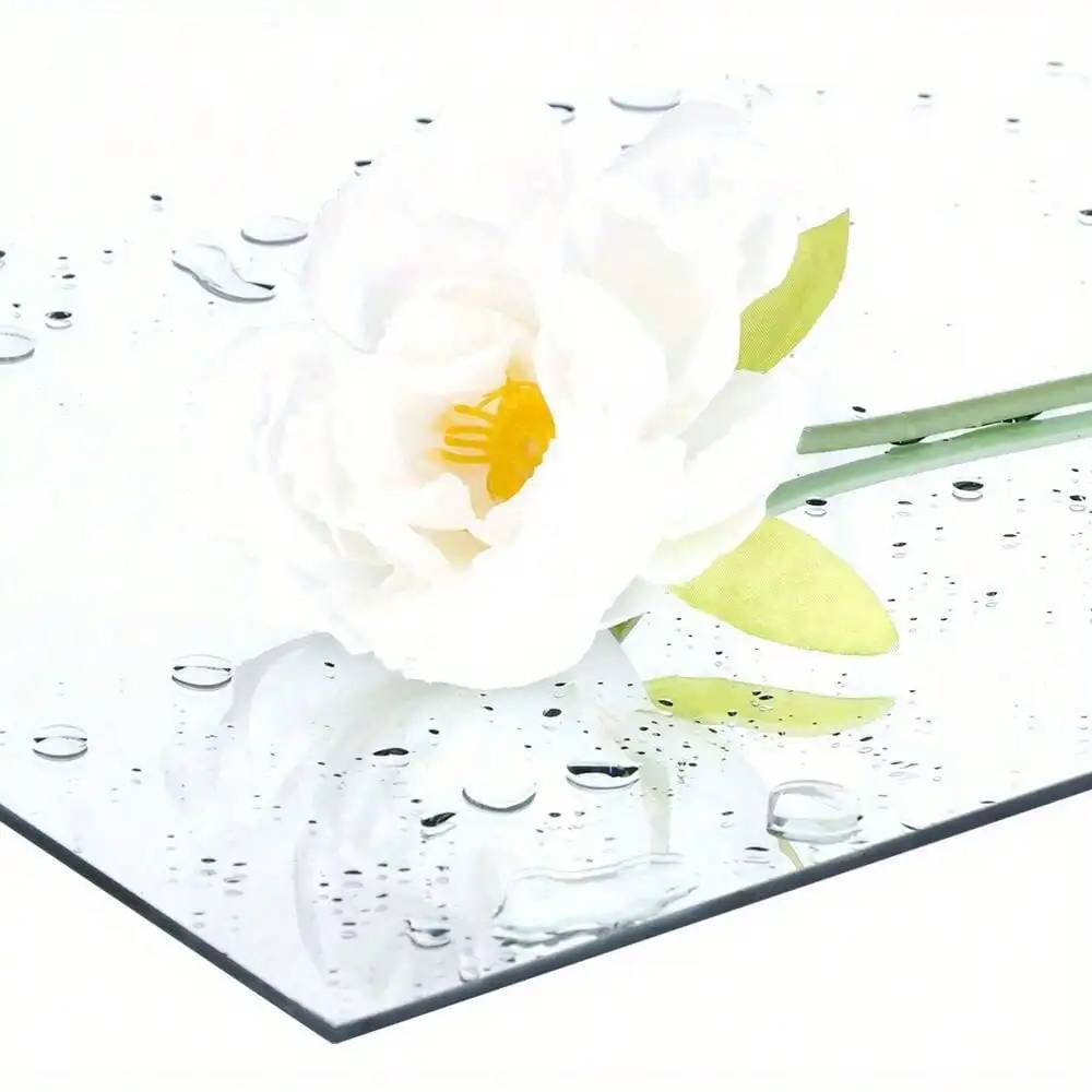 Full Length Mirror Tiles 13.7 Inch X 4Pcs Frameless Wall Mirror Set Make Up Mirr