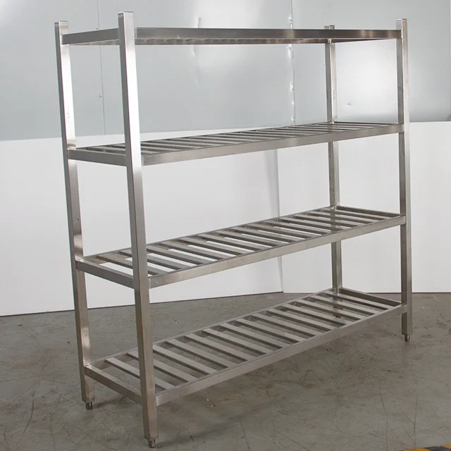 

Commercial Catering Equipment Stainless Steel Kitchen Storage Rack Hotel Restaurant Supplies Display Rack