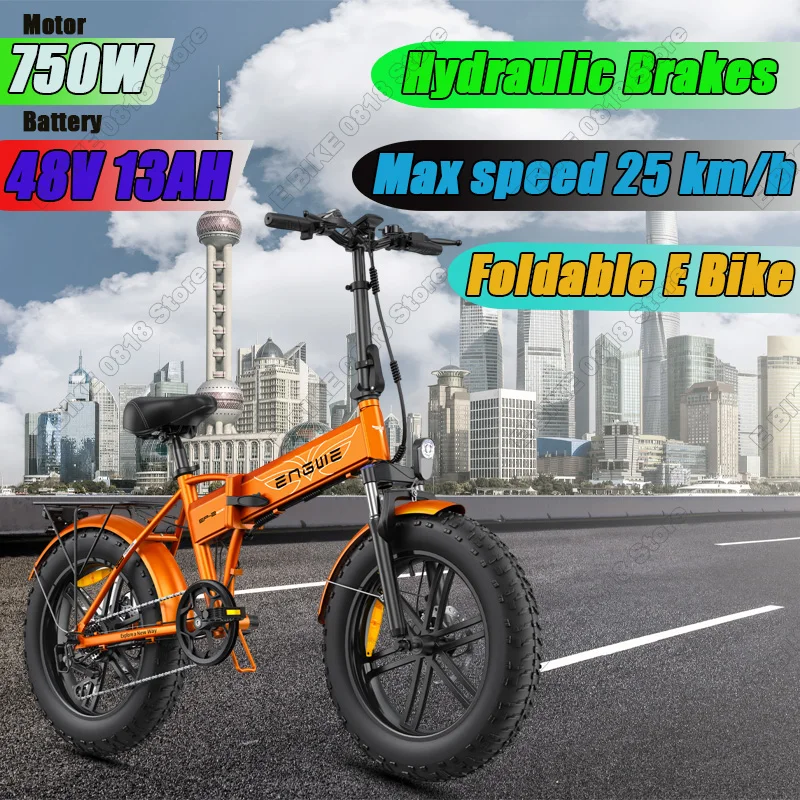 Engwe Ep-2pro Boost Folding E-bike 750W Powerful Motor 48V 13AH Battery