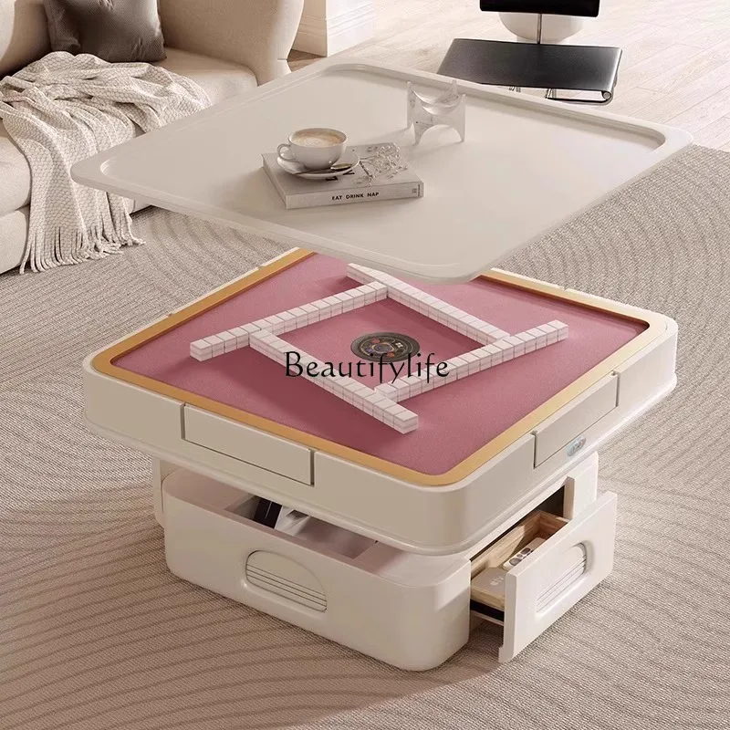 

Cream Wind Multifunctional Lifting Mahjong Machine Automatic Household