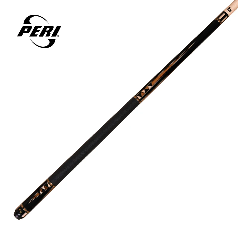 Peri Cue Pool Stick P-B01 Free Extension Real Inlay 12.5mm Tip 1/2 Canadian Maple Wood Low Deflection Shaft 58