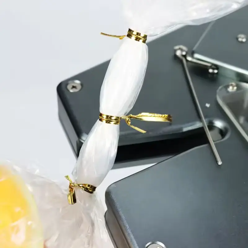 Toast Bread and Candy Bags Case Packing Shop Tool Automatic Gold Wire Twist Tie Machine