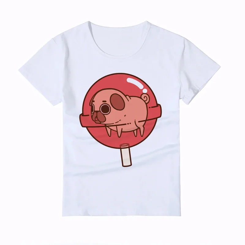 

Summer Funny Dog Kid T-Shirt Lollipop Dog Print Children's T-shirt Boy/Girl Short Sleeve Baby White Tops Top Tee brands Y6-10