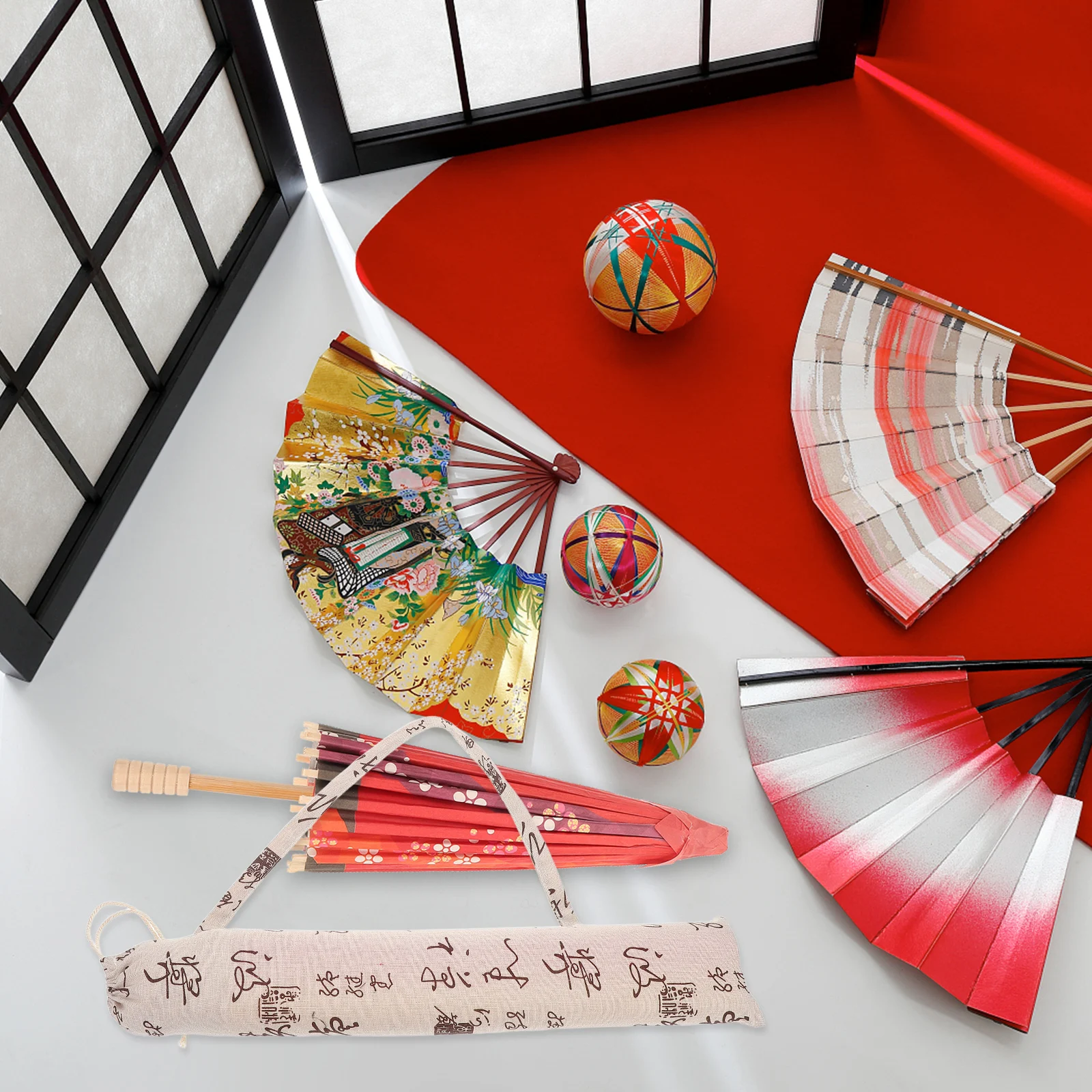 

Umbrella Bag Foldable Oil Paper Chinese Style Decorative Storage Case Large Cover Handbag Portable Cloth Bags Umbrella Organizer