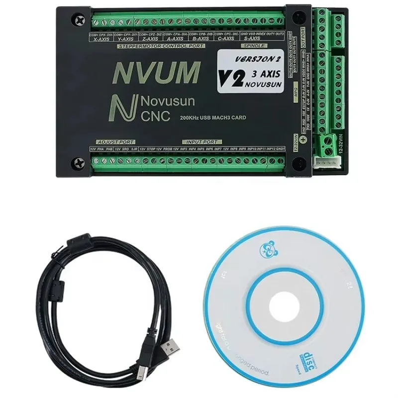 

NVUM Mach3 3/4 Axis CNC Stepper Motor Controller Card
