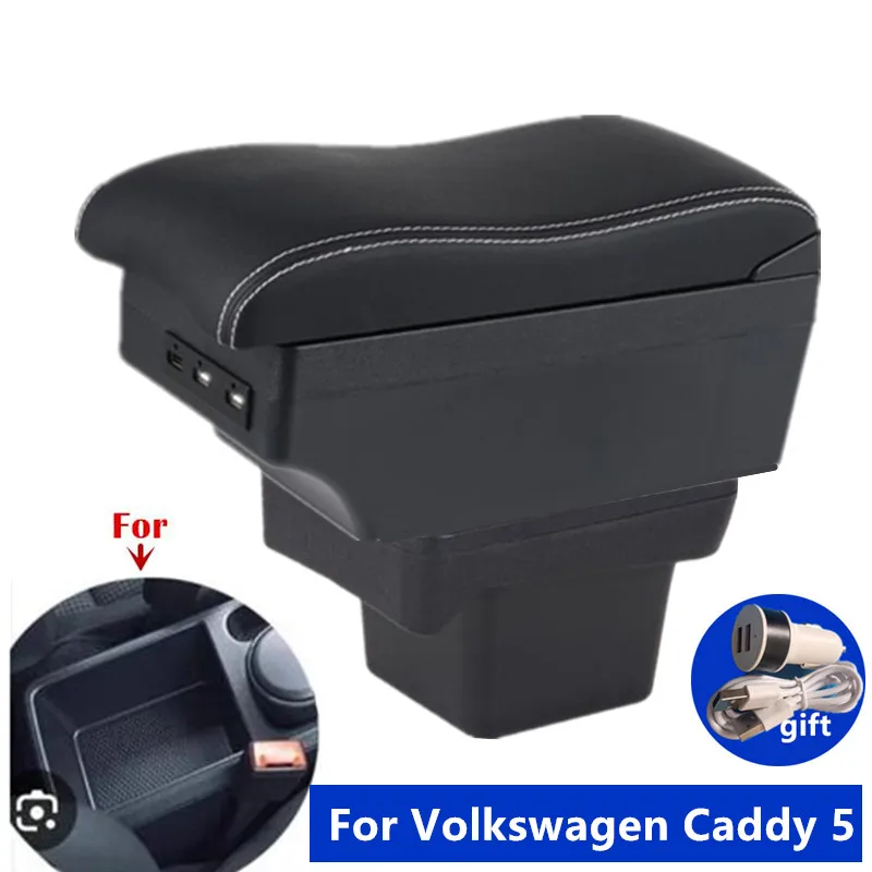 

Car Armrest box For Caddy 5 2024 Armrest box For Volkswagen Caddy 5 Storage box Interior Dedicated Retrofit Car Accessories