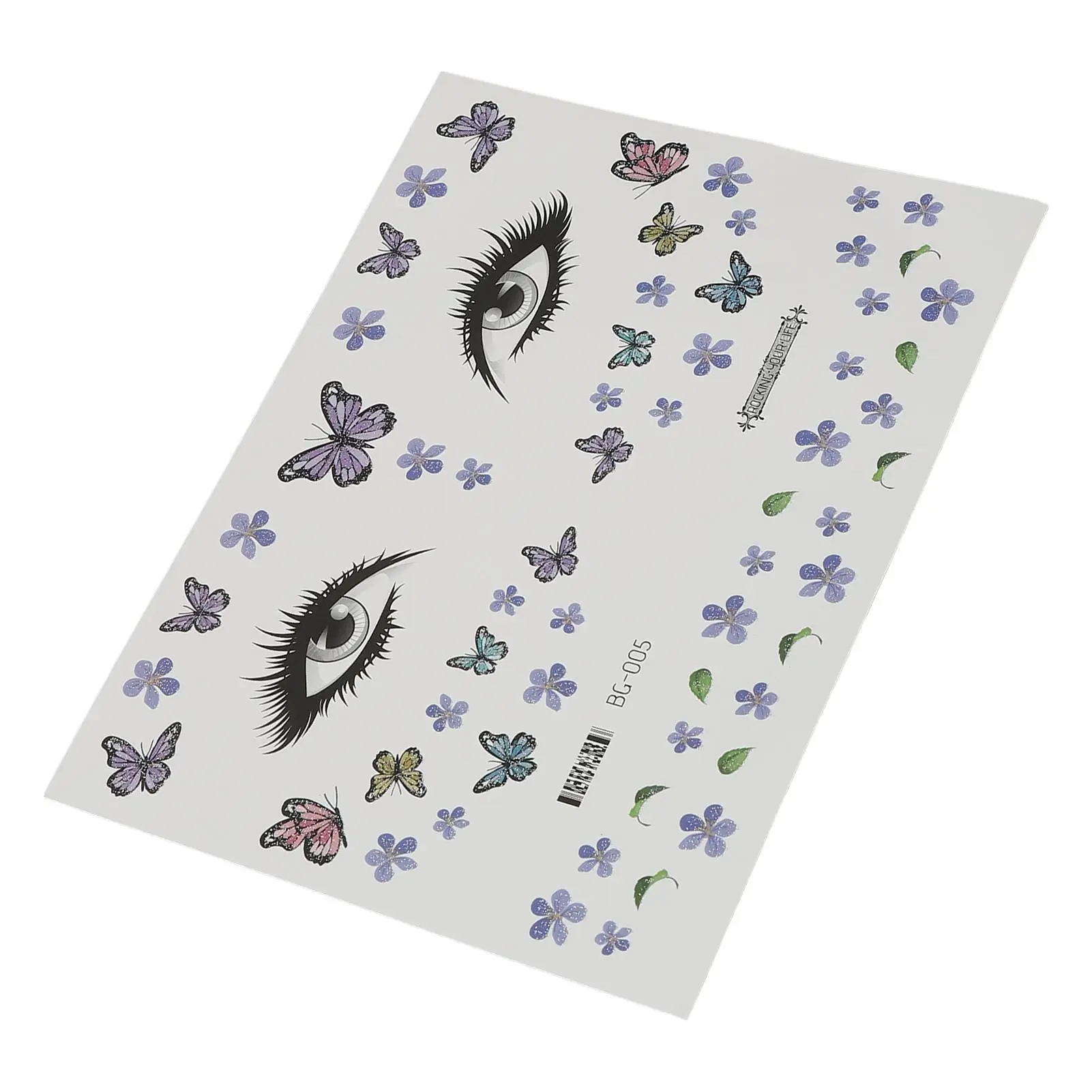 Autocollants de tatouage temporaire pour le visage, retrait facile, motifs vifs longue durée, couleurs vives, parfaits pour la fête d'halloween