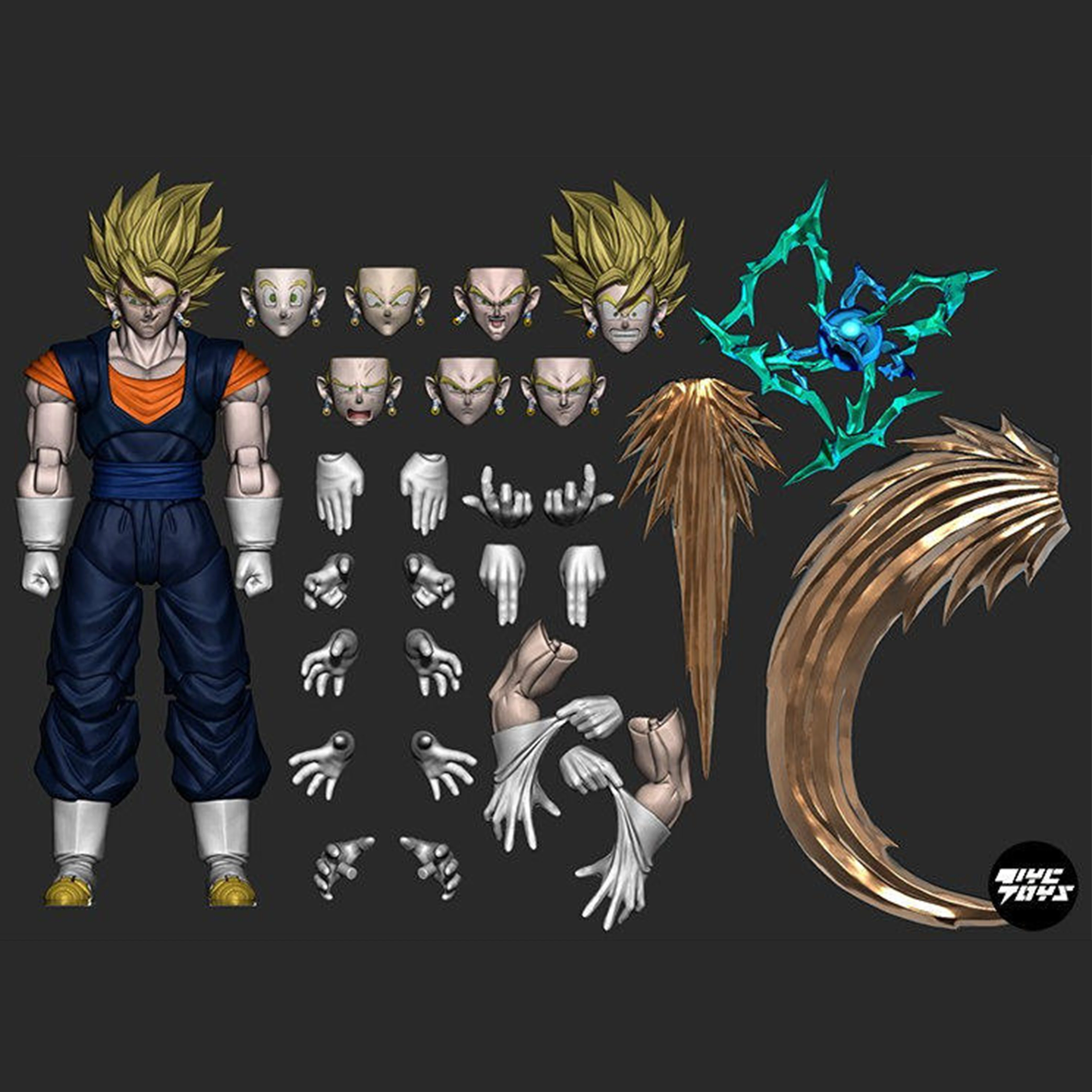 

Набор фигурок Oc Toys Dragon Ball: Гоку (Oo5) и комплект Gd Studio Gd005, статуэтка Son Goku Super Saiyan Ssj (Shf) – подарки