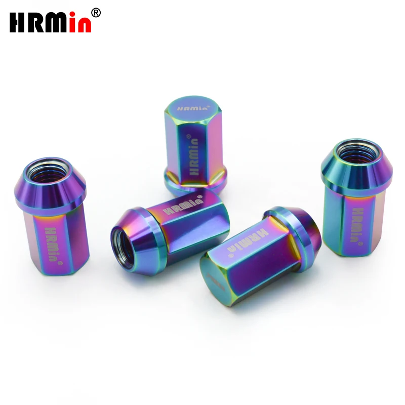 HRMin Gr5 Titanium Wheel Rim Lug Nut M12/M14x1.25/1.5x35mm/45mm/50mm Close End