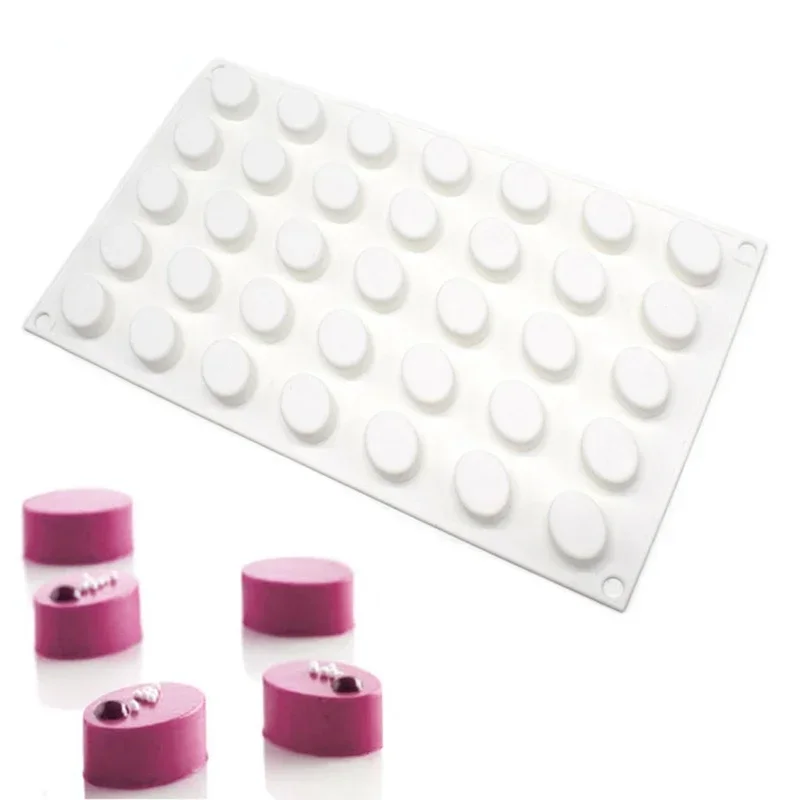 35 Holes 3D Mini Love Heart Round Various Shape Cake Mould Silicone Mousse DIY Muffin Moldes De Silicon Wedding Baking Tool