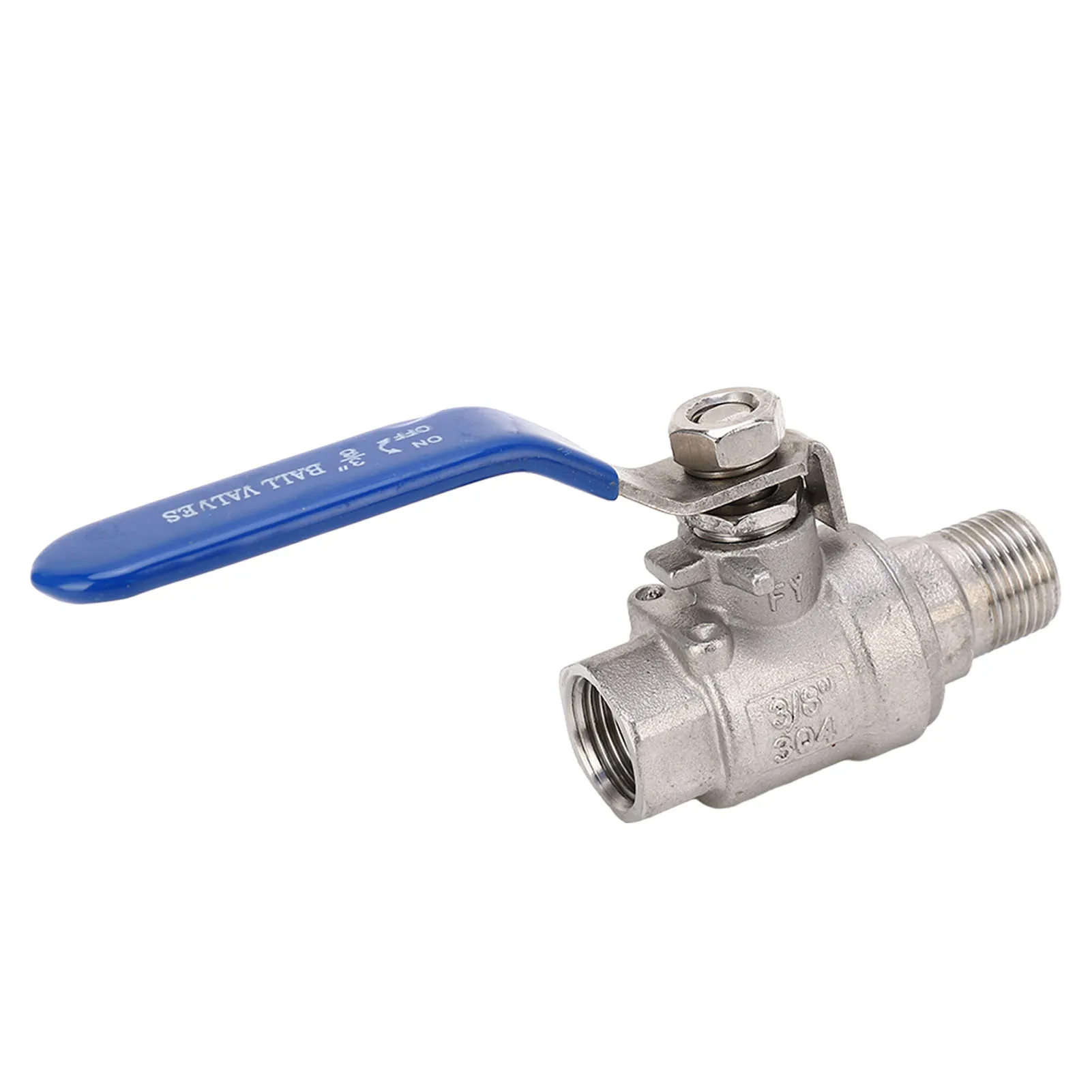 Full Port Ball Valve 3/8 Inch BSPT Male and Female Thread Pipe Fitting 16kg Stainless Steel Ball Valve DN10